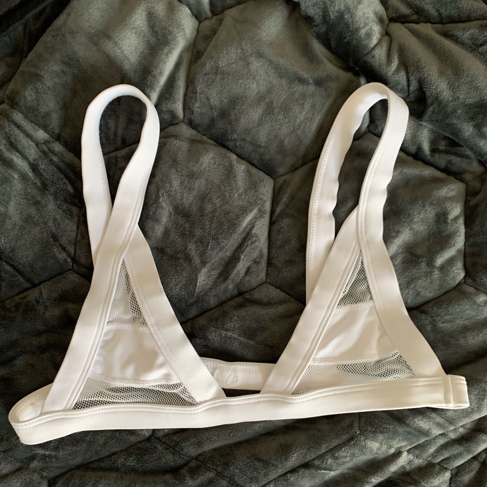 Minimale Animale Animal Bandit Bikini Top White